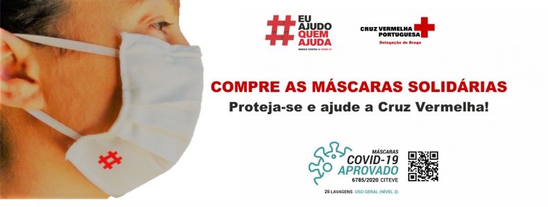 Cruz Vermelha de Braga vende máscaras certificadas